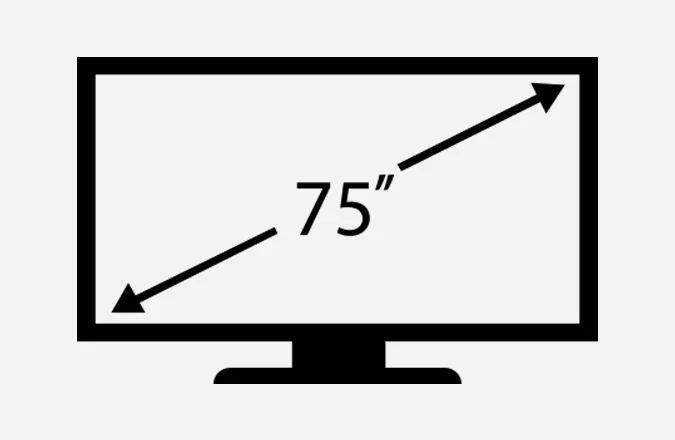 テレビ壁掛け工事　【～75インチまで】