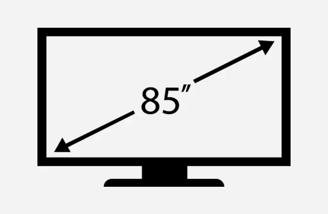 テレビ壁掛け工事　【～85インチまで】