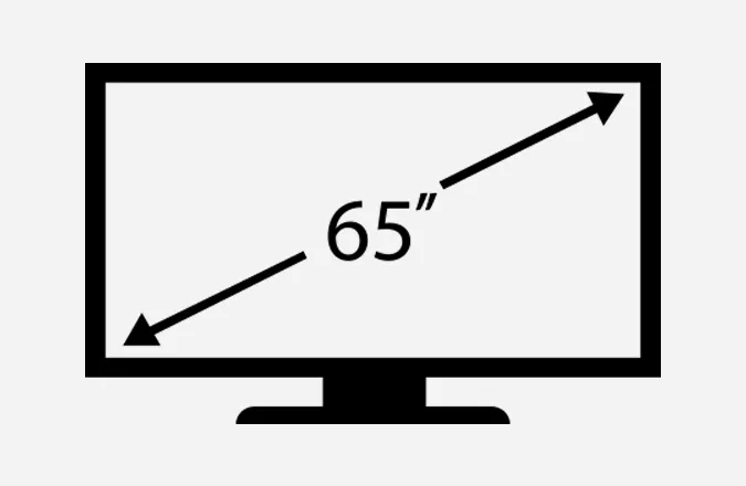テレビ壁掛け工事　【～65インチまで】